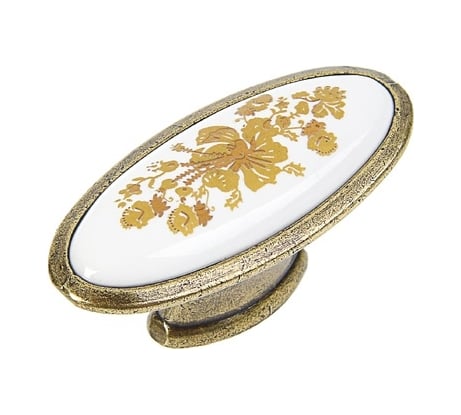 Ручка кнопка ТУНДРА РК023AB цвет бронза 3639424