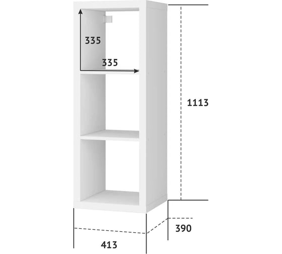 Стеллаж Комфорт-Питер 42x112, цвет Белый, 290 Белый шагрень 950204290
