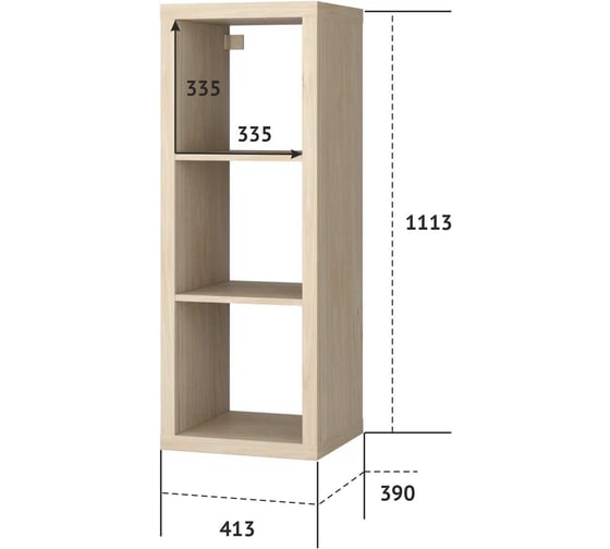 Стеллаж СТИМ 42x112, цвет Дуб Светлый, 094 Джексон Гикори 950304094