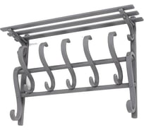 Настенная вешалка Мебелик В 7Н серый 6779