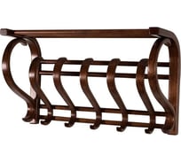 Настенная вешалка Мебелик В 5Н темно-коричневый 1417