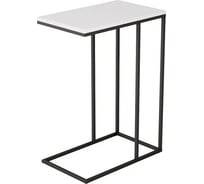 Придиванный стол Мебелик Агами белый/чёрный 1966