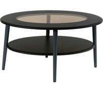 Журнальный стол Мебелик Эль со стеклом СЖС-01 венге/серый 582