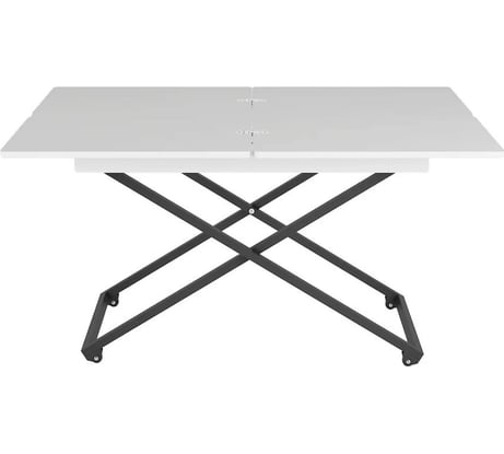 Универсальный трансформируемый стол Мебелик АНДРЭ Loft белый/чёрный 895