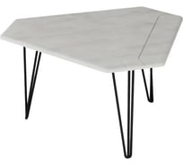 Журнальный стол Мебелик Тет 450 белый бетон 6670