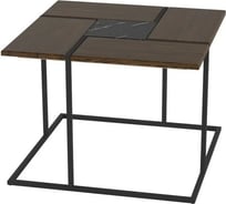 Журнальный стол Мебелик Калифорния орех альберо/черный мрамор 6953