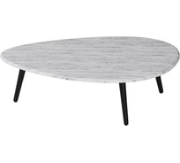 Журнальный стол Мебелик Стэм дуб грей/чёрный 6347