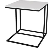 Придиванный стол Мебелик Эгрет белый/чёрный 1958