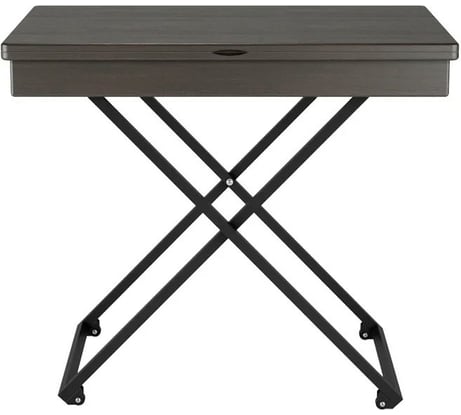 Универсальный трансформируемый стол Мебелик АНДРЭ Loft венге/чёрный 1598