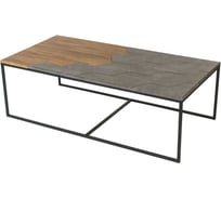 Журнальный стол Мебелик Китч дуб американский/серый бетон 5016