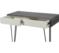 Стол-консоль Мебелик Телфорд серый бетон/белый бетон 7024