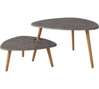 Журнальный стол Мебелик Стилгрей серый бетон/дуб сонома 6937