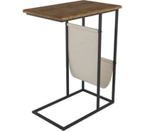 Придиванный стол Мебелик Бали дуб американский/черный 6720