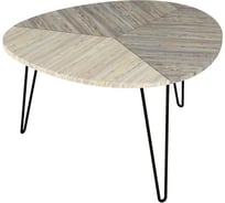 Журнальный стол Мебелик Эйтон 430 скания натуральная/чёрный 6364