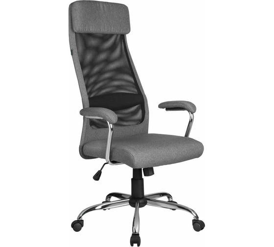 Кресло RIVA Chair RCH 8206HX серая ткань/чёрная сетка УЧ-00000751 1