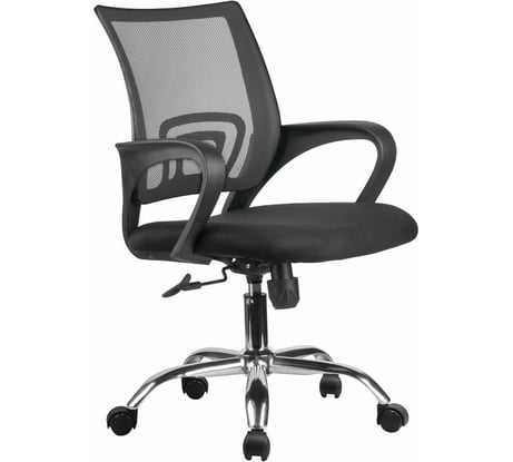 Кресло RIVA Chair RCH 8085JE чёрная сетка/хромированная крестовина УЧ-00000708