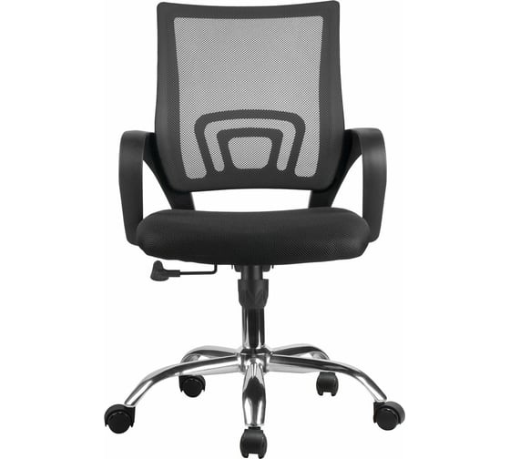 Кресло RIVA Chair RCH 8085JE чёрная сетка/хромированная крестовина УЧ-00000708