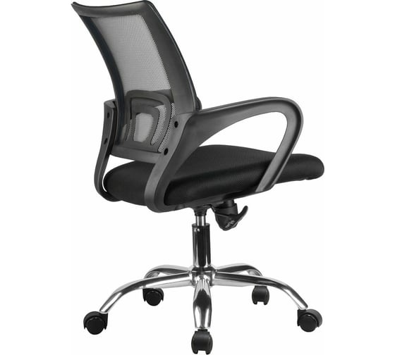 Кресло RIVA Chair RCH 8085JE чёрная сетка/хромированная крестовина УЧ-00000708
