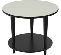 Журнальный стол Мебелик BeautyStyle 10 венге/стекло белое 2490