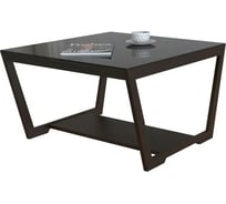 Журнальный стол Мебелик BeautyStyle 1 венге/стекло черное 2457