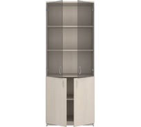 Шкаф закрытый со стеклом Комфорт-Питер 430 Дуб Шамони светлый 2659.430.430
