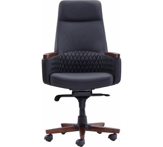 Кресло ОФИСМАГ HAWASAN Desire EX-771, мультиблок, дерево, натуральная кожа, черное 532935