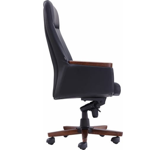 Кресло ОФИСМАГ HAWASAN Desire EX-771, мультиблок, дерево, натуральная кожа, черное 532935