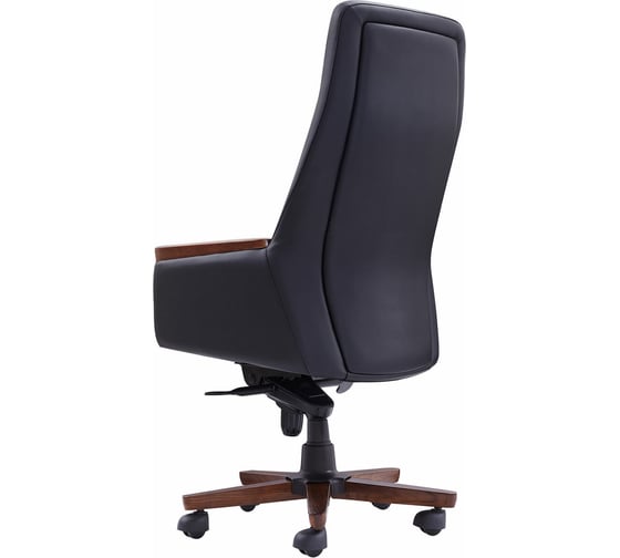 Кресло ОФИСМАГ HAWASAN Desire EX-771, мультиблок, дерево, натуральная кожа, черное 532935
