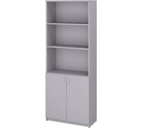 Шкаф полузакрытый Комфорт-Питер арт.2592 (908842, 402987), цвет 033 Светло-серый / 030 Серый 2592.033.030
