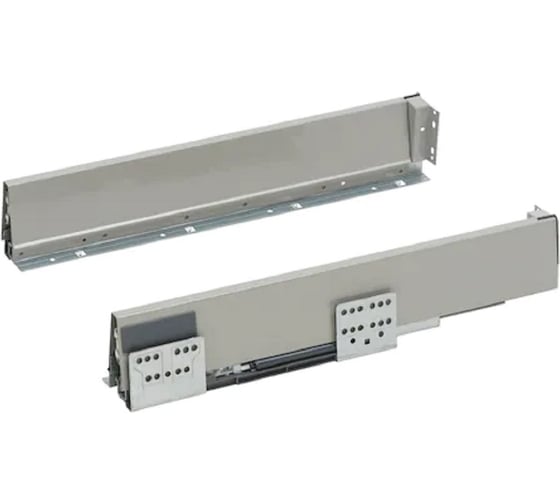 Ящик WURTH Slidebox с доводчиком высота 84 мм, длина 500 мм полное выдвижение серый 0684318106961 1 1