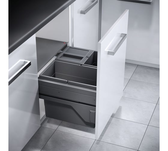 Система выдвижная ALVEUS AS Euro Cargo 60 см, 1x28л/2x13л, 1 пластик.крышка , 3610851