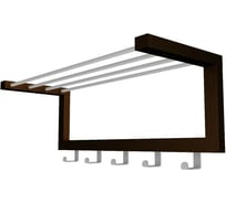 Настенная вешалка Мебелик Фабио венге/металлик 2613