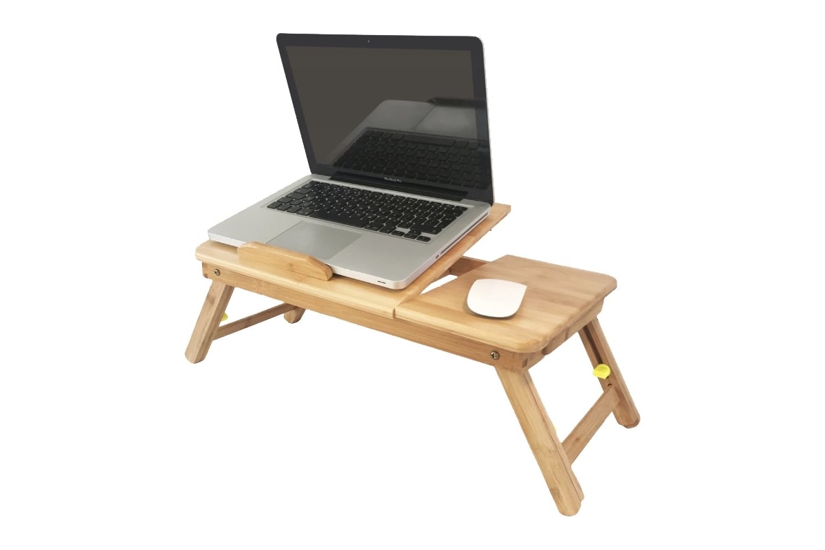 Столик для ноутбука Zitrek с охлаждением, складной, бамбук