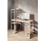 Стол стеллаж письменный, компьютерный Solarius Loft с полками и открытой тумбой, 120x60 см, без шлифовки и покраски с белым каркасом stol-stellaz-net-12060-white 4