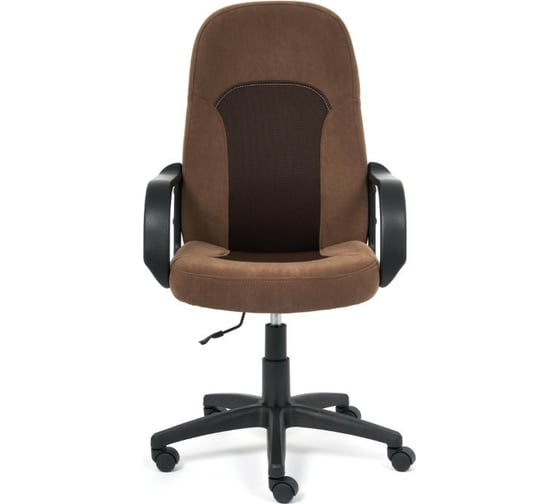 Кресло TetChair PARMA флок, ткань коричневый 6TW-24 15020