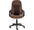 Кресло TetChair PARMA флок, ткань коричневый 6TW-24 15020 2