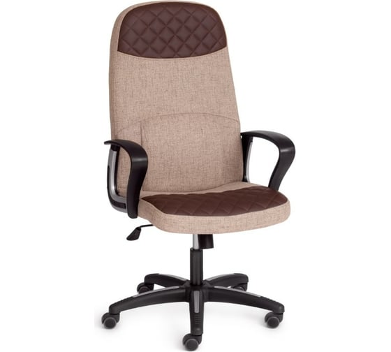 Кресло TetChair ADVANCE ткань/кожзам светло-коричневый/коричневый фостер 0336-36 15361 1