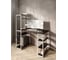 Стол стеллаж письменный, компьютерный Solarius Loft с полками и открытой тумбой, 120x60 см, цвет венге с белым каркасом stol-stellaz-ven-12060-white 5