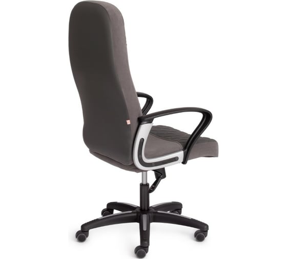 Кресло TetChair ADVANCE флок/кожзам серый металлик 29C 36 15380