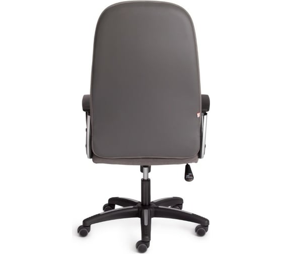 Кресло TetChair ADVANCE флок/кожзам серый металлик 29C 36 15380