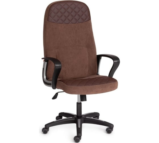 Кресло TetChair ADVANCE флок/кожзам коричневый 636-36 15381 1