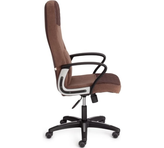 Кресло TetChair ADVANCE флок/кожзам коричневый 636-36 15381