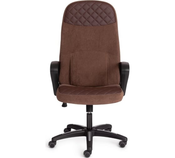 Кресло TetChair ADVANCE флок/кожзам коричневый 636-36 15381