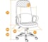 Кресло TetChair ADVANCE флок/кожзам коричневый 636-36 15381 14
