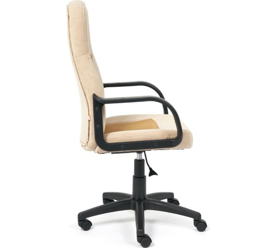 Кресло TetChair PARMA флок/ткань бежевый/бронза 7TW-21 15022