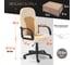 Кресло TetChair PARMA флок/ткань бежевый/бронза 7TW-21 15022 9