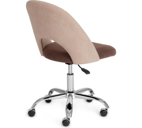 Кресло TetChair LATINA флок бежевый/коричневый 76 15363