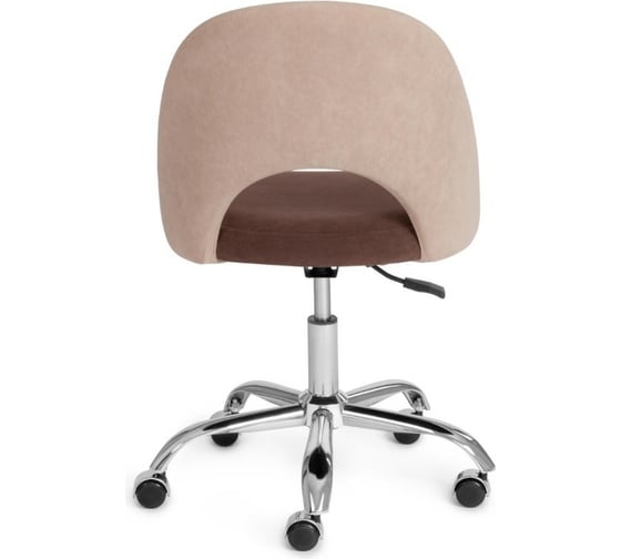 Кресло TetChair LATINA флок бежевый/коричневый 76 15363