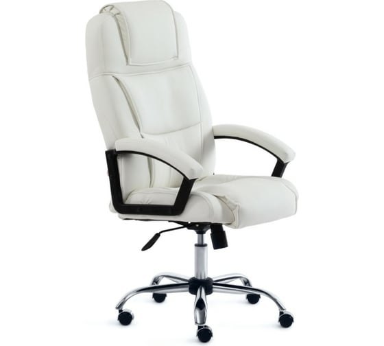 Кресло TetChair BERGAMO хром кожзам белый 36-01 15285 1