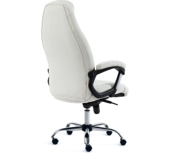Кресло TetChair BOSS люкс хром кожзам белый 36-0136-0106 15307
